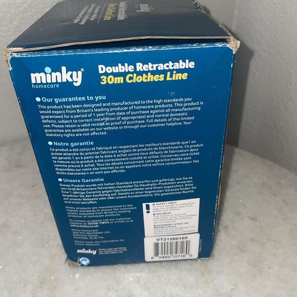 Minky Retractable Adjustable Compact Clothes Washing Drying Double Line - 30m - Picture 4 of 4